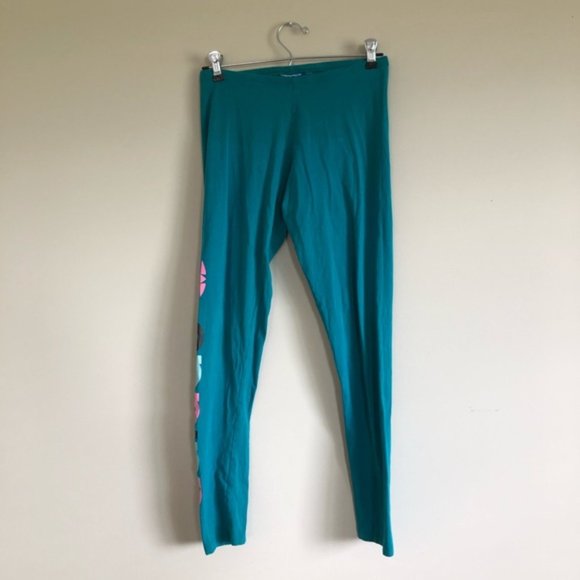 FWP - Adidas Teal Leggings with logo - Picture 3 of 6